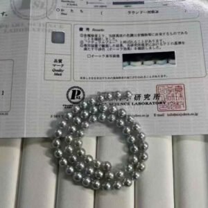 akoya极光蓝玫瑰无调串珠项链